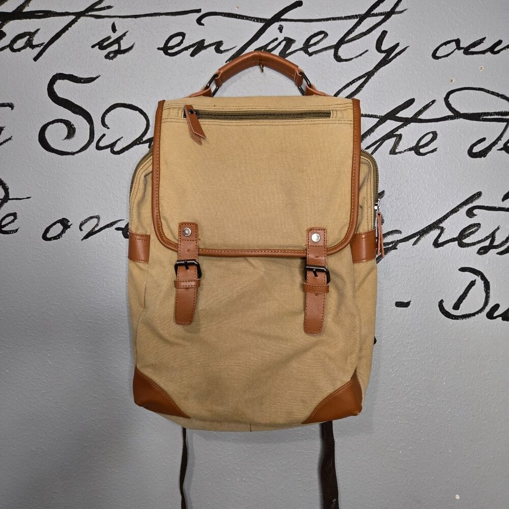 Canvas Backpack, Large Capacity, Multi-Functional Durable Outdoor Rucksack - Picture 6 of 6